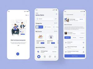 E-learning Mobile App by Bitbase on Dribbble