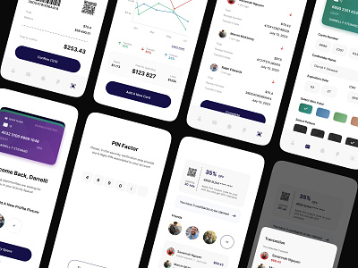 Finance App. Design. branding design figma illustration logo mobile app ui ux uxui uxuidesign webdesign website