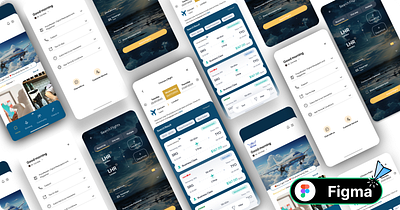 Airline ticket booking and community connection application graphic design landing page landing page design landingpage design mobile mobile app mobile app design mobile app ui userflow webdesign wireframe