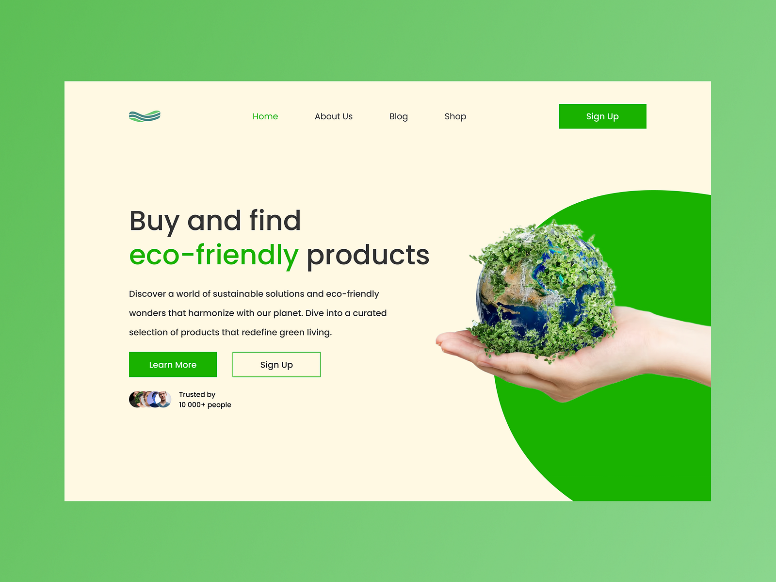 Hero section by Filip on Dribbble