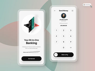 Banking App Design 3d animation art branding digitaldesign finance fintech flatdesign graphic design illustration innovationsync logo mobile motion graphics nft payment product design typography ui webdesign
