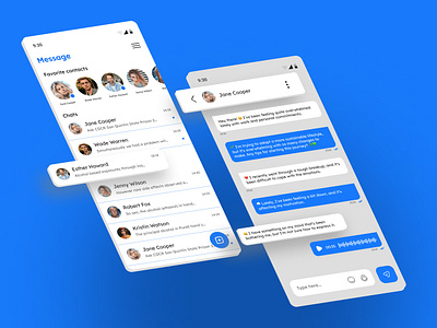 Messenger App amirasadi app appdesign design ui uidesign webdesign website