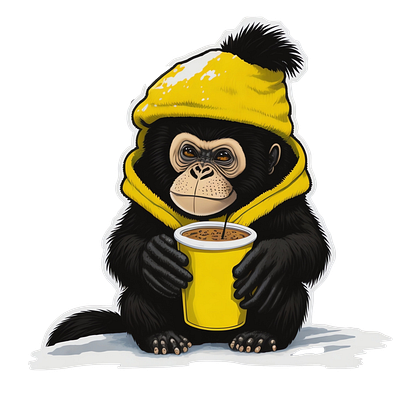 monkey 3d animation branding graphic design logo motion graphics ui