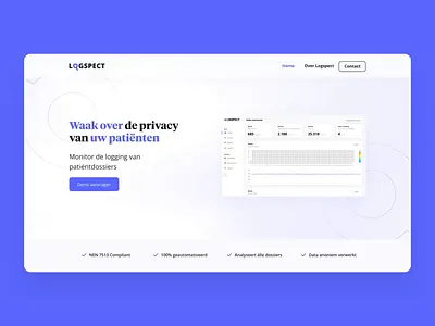 Logspect - Patient records privacy protection design development health logging medical privacy ui ux webdesign website