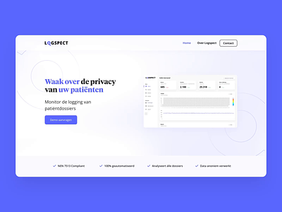 Logspect - Patient records privacy protection design development health logging medical privacy ui ux webdesign website