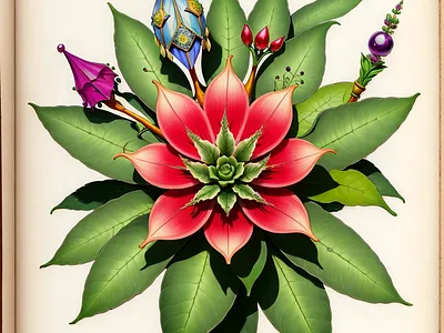 An antique botanical illustration of a flower art botanical drawing flowers illustaration