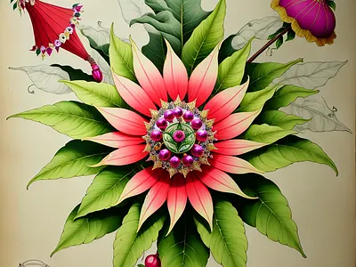 An antique botanical drawing of flowers botanical drawing flowers illustration