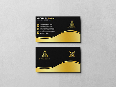 Luxury Corporate Business Card Design animation app banner design brand identity design branding business card design business cards design graphic design illustration logo luxury business card luxury business card design ui vector