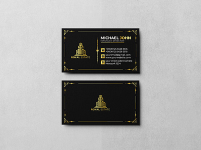 Luxury Corporate Business Card Design 3d animation app banner design branding business card business card design business card template design graphic design illustration logo luxury business card luxury business card design motion graphics ui vector