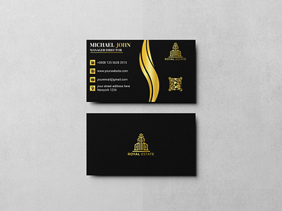 Luxury Corporate Business Card Design 3d animation app banner design brand identity branding business card business card design business card template design graphic design illustration logo luxury business card luxury business card design motion graphics ui vector