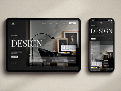 LaMica | Interior Design Studio | Website design figma interior design landimg modern studio webdesign