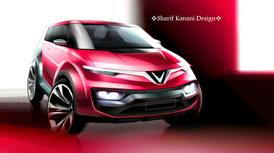 Kanani Motors Model K5 Micro Hatchback automobile automotive cars design designer exteriordesign hatchback k5 kananimotors micro pink red sharifkanani