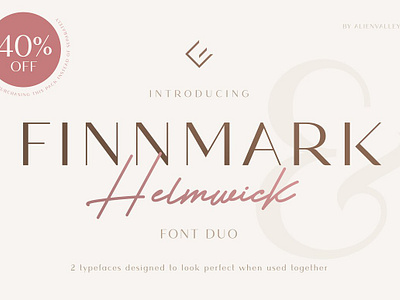 Finnmark & Helmwick - Font Duo duo finnmark font font bundle font duo helmwick sans serif bundle sans serif font sans serif modern sans serif typeface script serif signature typeface