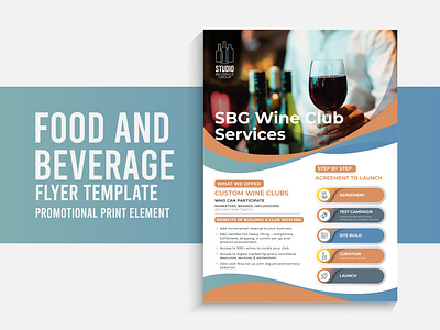 Food and beverage service beer branding brochure club design drinks fast food flyer food food and beverage graphic design wine