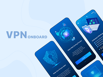 VPN Onboard branding design graphic design illustration mi minimal simple ui ux vector