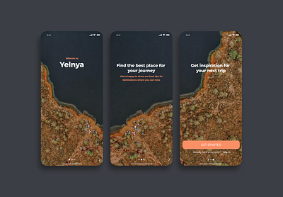 Eco travel App design ios app mobile app ui ux