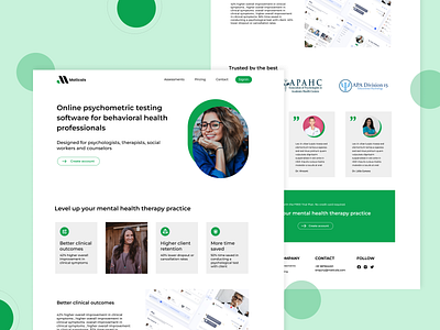 Maticals landing page design branding creative figma graphic design ui ux