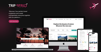 TripSerio branding casestudy graphic design ui user interface user research ux website