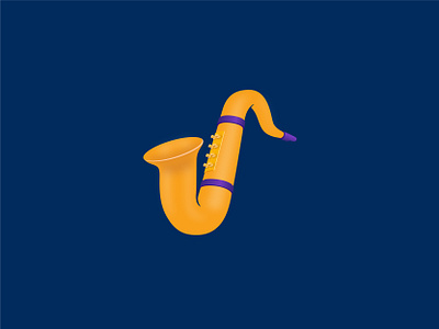 Utah Jazz (Alt. Logo) alt logo basketball blue branding design gold green instrument j j logo jazz logo music nba purple sax saxphone utah utah jazz yellow
