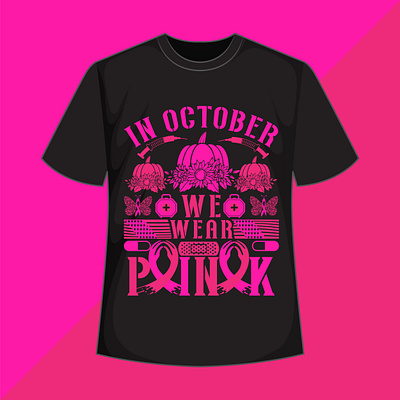 Cancer awareness t shirt design sida