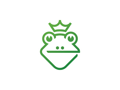 Royal Frog Logo animal logo app branding crown frog logo icon king frog logo prince royal logo toad logo vector wild