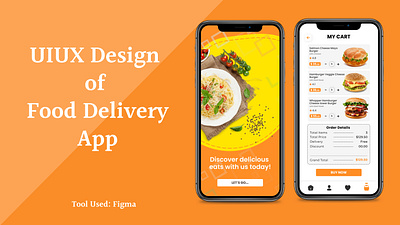 Food Delivery App UIUX Design branding graphic design ui