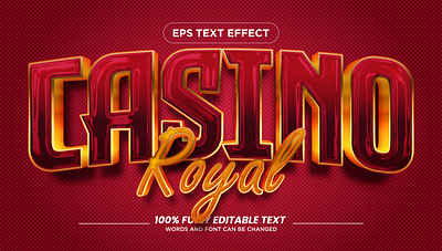 Casino Royal Text Effect typeface