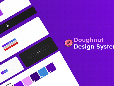 Doughnut Design System - Case Study 3d animation app appdesign booking branding conversational design designsystem graphic design illustration logo mobile motion graphics product product design system ui ux