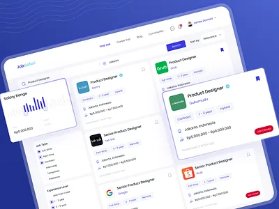 JobSafari - Job Finder Platform career dashboard employment hire hiring hiring platform job job application job finder job platform job portal job search job seeker platform recruitment search vacancy web app website work