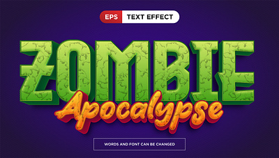 Zombie Apocalypse Text Effect grave