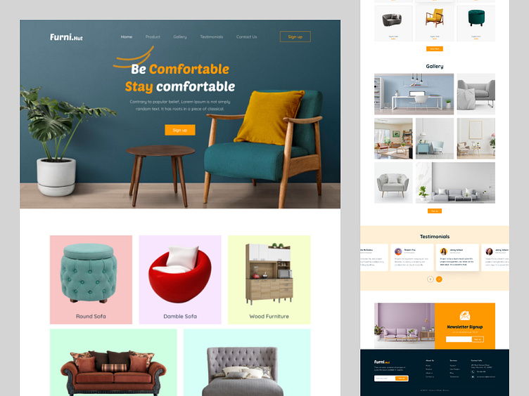 Furniture Website Design by Umar Faruk on Dribbble