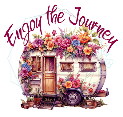 Enjoy the Journey art design fashion illustration travel