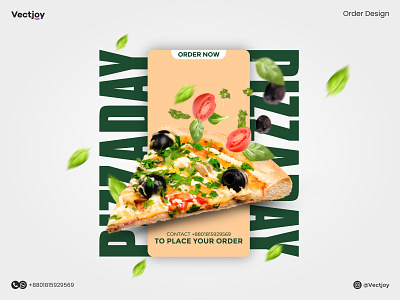 Social media banner - Pizza Day Poster advertising banner inspirations banners branding branding design corporate logo creative design graphic design ides manipulation minimal online pizza photo manipulation photoshop art pizza day poster pizza poster poster design social media banner ui