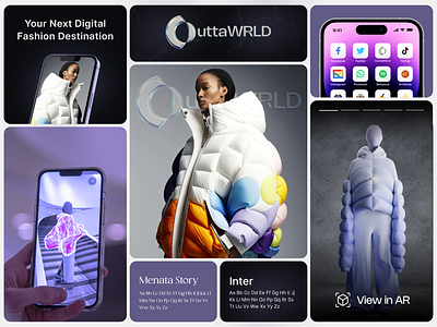 OuttaWRLD App app appdesign branding case study design logo ui uiux ux vr webdesign