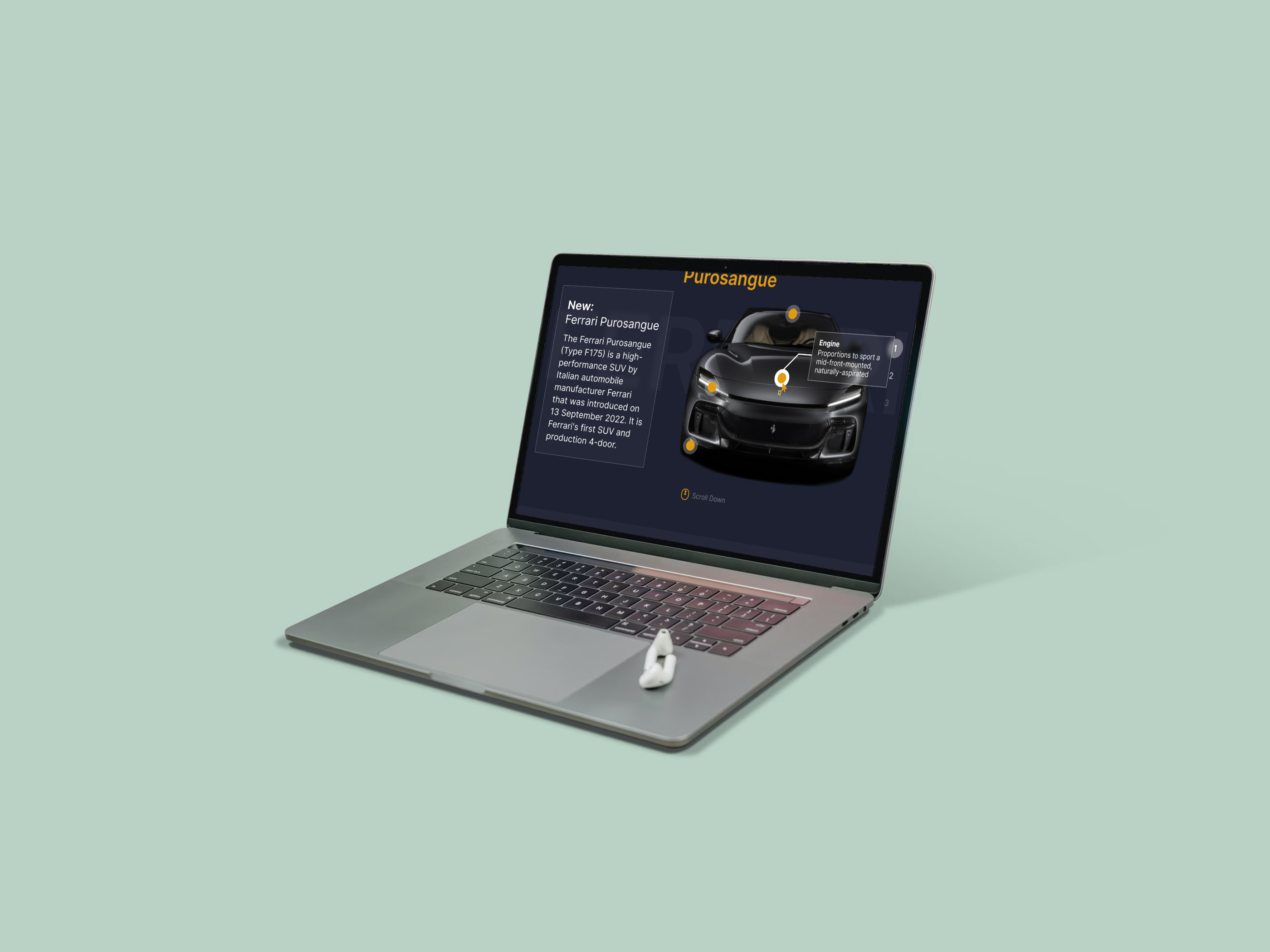 Ferrari - Website | Redesign app cars design ferrari figma interface ios mac os minimalism redesign ui uiux ux website