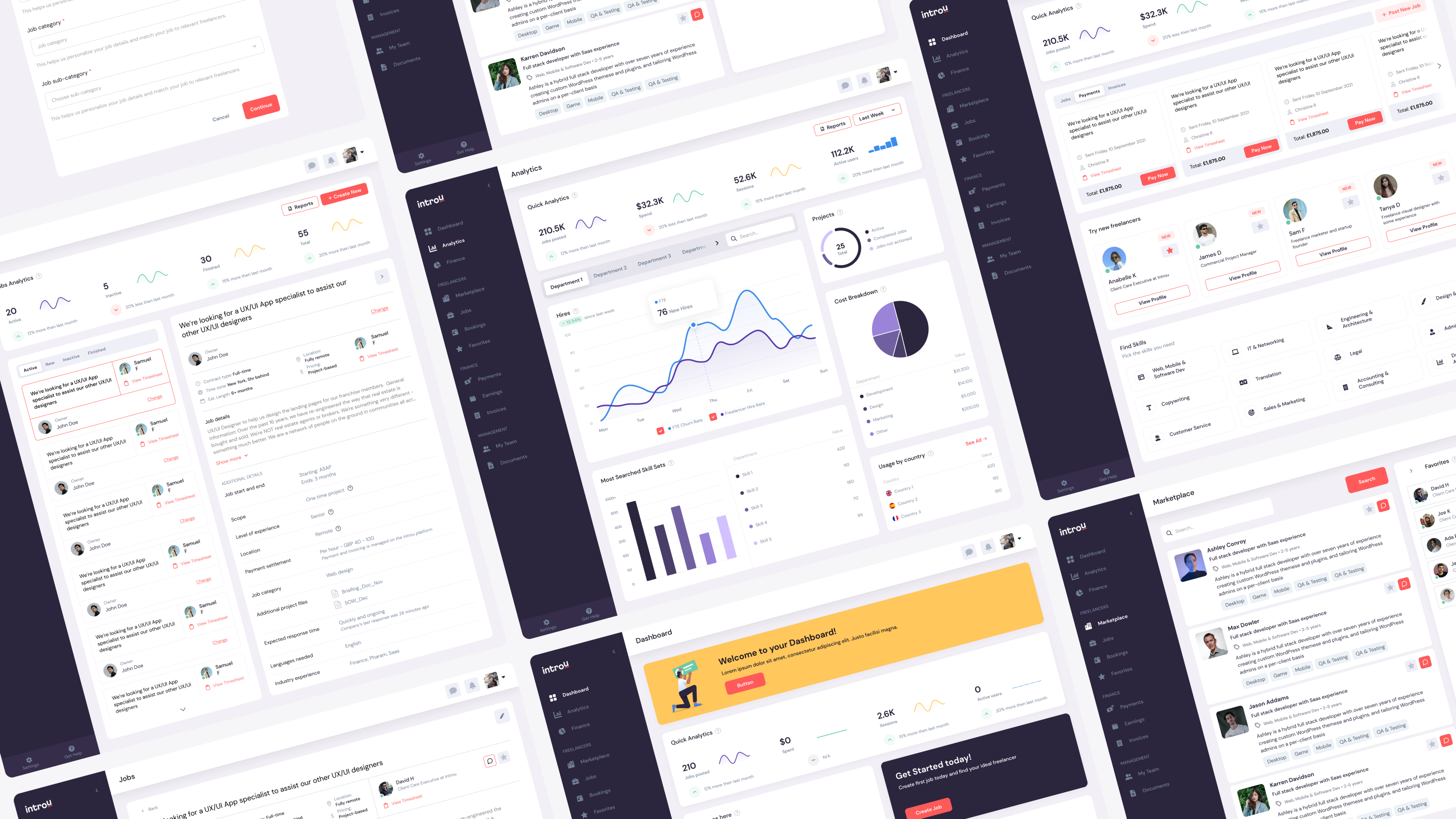 Introu SaaS Platform Design analytics dashboard dashboard design design platform design saas ui ux uxdesign