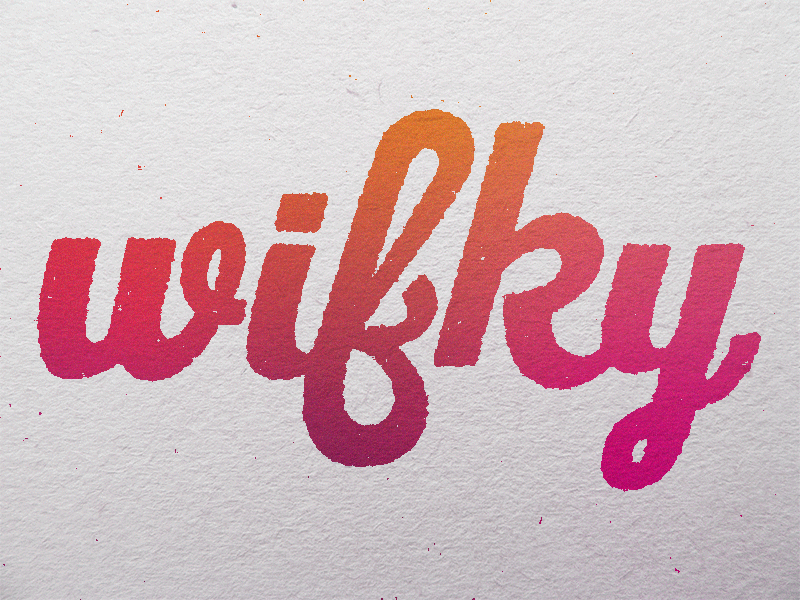 wifky logo study branding custom design graphic design if ky logo script type w