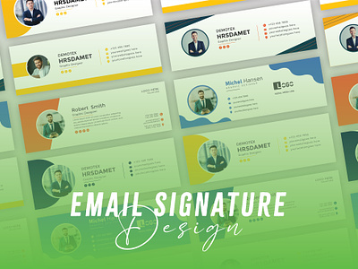 Email signature template design brand business design email fashion signature template