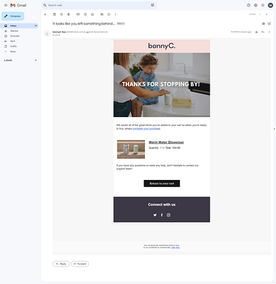 Klaviyo add to cart Email template