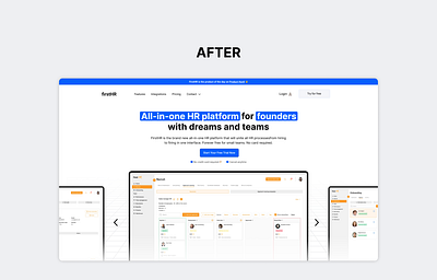Before and After - Website Redesign blue design orange ui website