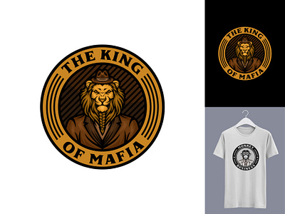 THE KING OF MAFIA character emblem graphic design illustration logo mascot vector