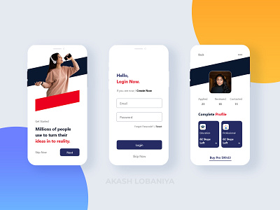 Mobile App Design app branding design graphic design langing page mockup ui uiux website design