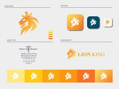 LION KING CONCEPT - LOGO DESIGN best logo brand identity branding creative design illustration logo logo design ui vect plus