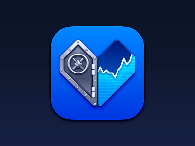 VaultValue App Icon app app icon crypto icon icons ios madewithsketch nft stocks value vault