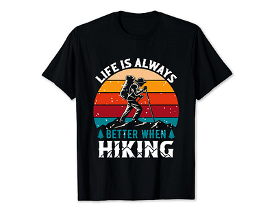 Hiking T-shirt Design graphic graphic design hiking hiking t shirt t shirt t shirt design vector