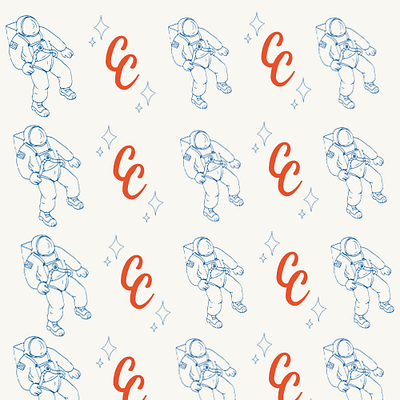 Mock up brand pattern for cookie brand