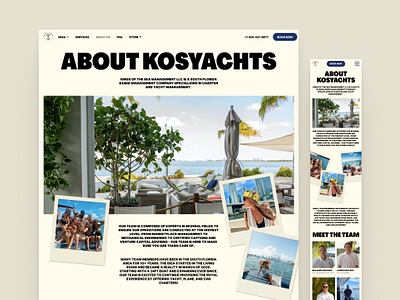 Kings of the Sea Website — Miami Yacht Rental about design desktop illustration main page miami navigation product design rental sea ui uxui website yacht yacht rental