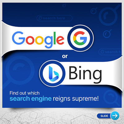 Google vs Bing Slideshare design branding graphic design ui
