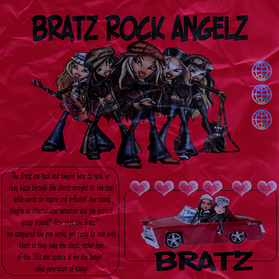 Bratz poster graphic design poster