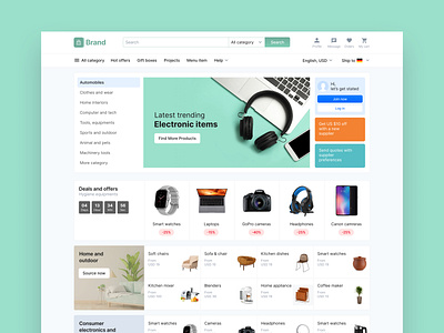 E-Commerce website | e-commerce Product Page clothing eccomerce website ecommerce ui electronic website eshop fashion landing page minimalist online retail online shopping product design saas shop shopping shopping details startup store ui web design website concept